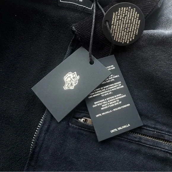 Darc Sport “Been Through It Hard Work” Zip Jacket – Distressed Blackout - Picture 7 of 16